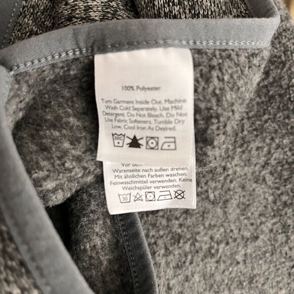 Eddie Bauer Poncho Womens M/L Gray Hood Boho Classic Outdoor Academia Gorpcore - Picture 10 of 13